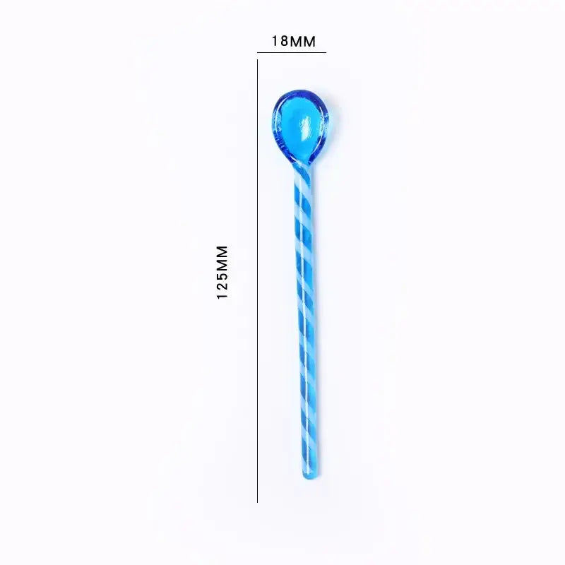 Candy colorful glass stirring spoon set kitchen dining room decor