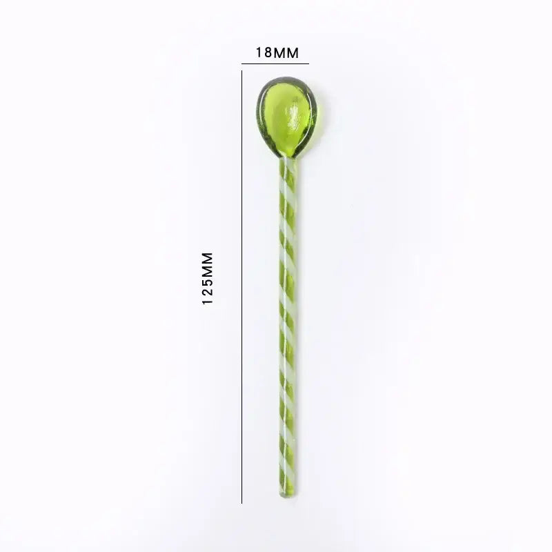 Candy colorful glass stirring spoon set kitchen dining room decor
