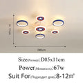 Captain america shield blue & white led ceiling light bedroom decor