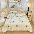 Cartoon animal cream kids summer quilt bedroom soft knitted comforter