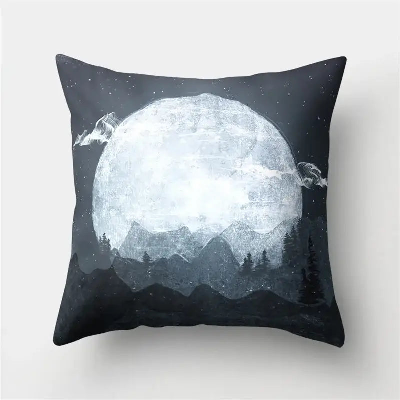 Cartoon planet astronaut pillow case bedroom square cushion cover