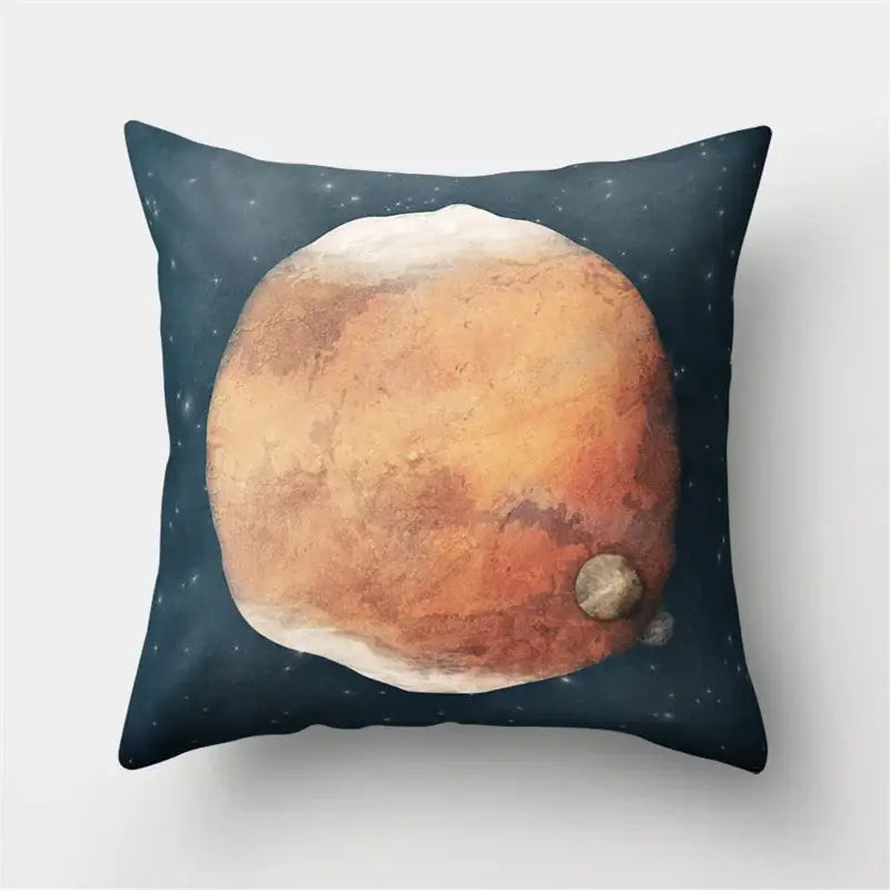Cartoon planet astronaut pillow case bedroom square cushion cover