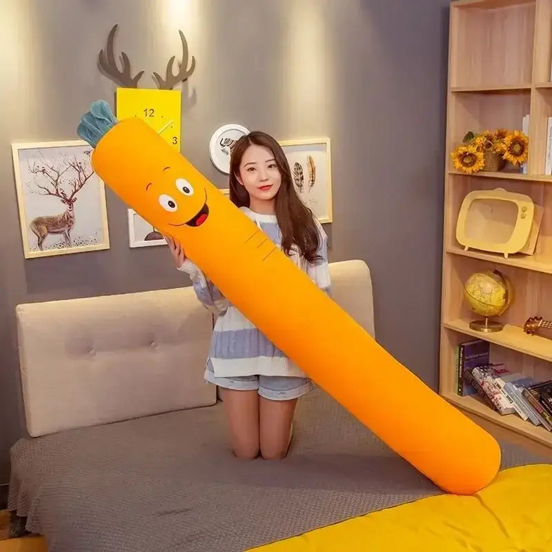Cartoon vegetable plush comfort long body pillow bedroom decor