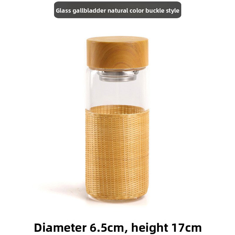 Bamboo Insulated Thermos Cup