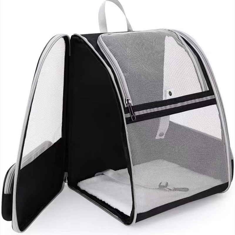 Pet Backpack with Mesh Panel