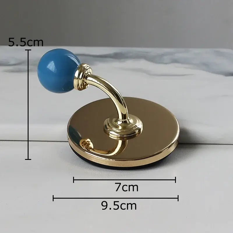 Ceramic yellow blue & red wall hooks storage organizer bedroom