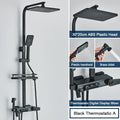 Chrome decorbites digital display shower system with tub spout bathroom