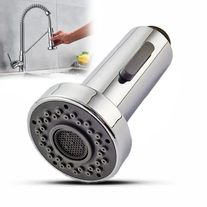 Chrome dual function sprayer head kitchen faucet spout replacement