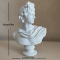 Classical white david statue head sculpture mini living room decor