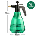 Clear and teal hand trigger watering sprayer garden planting accessory