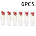Clear double wall stemless champagne glasses 6pcs – dining room set