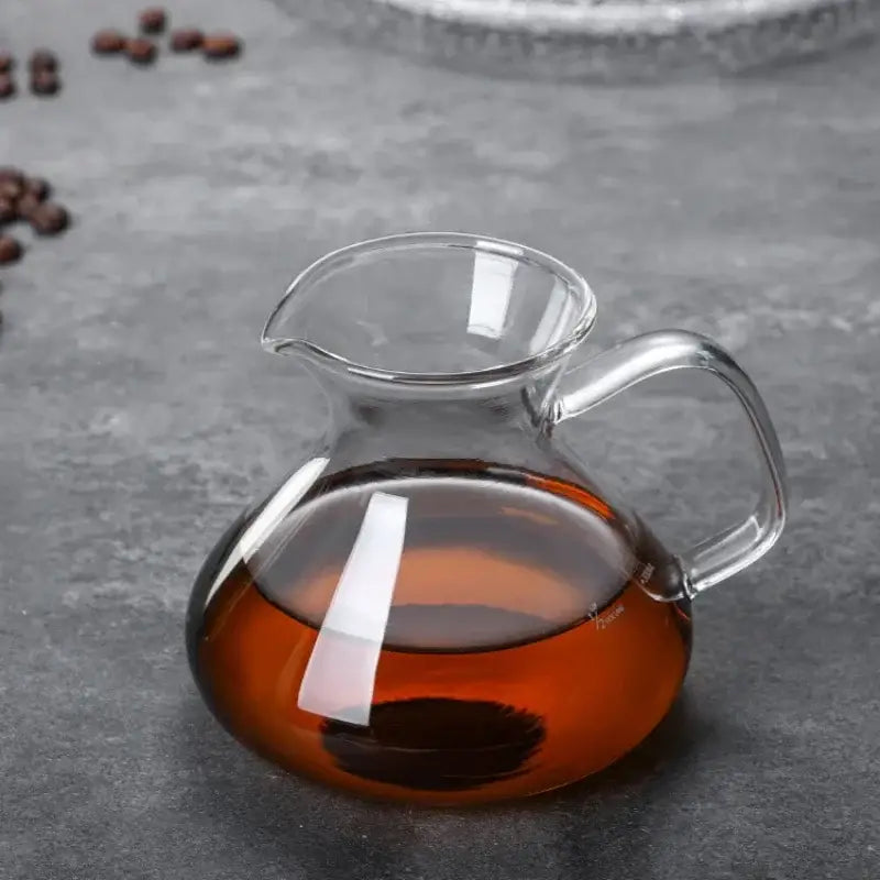 Clear glass drip pot coffee set kitchen carafe with filter
