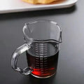 Clear glass espresso measuring cup with handle kitchen scale milk jug