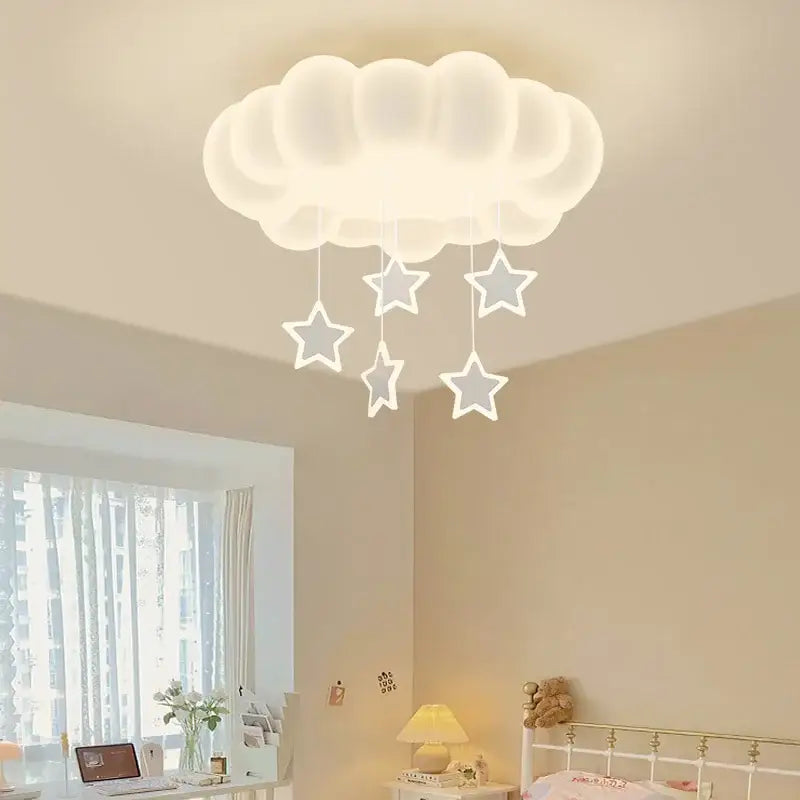 Cloud shaped off white pendant light living room decorbites dimming pendant