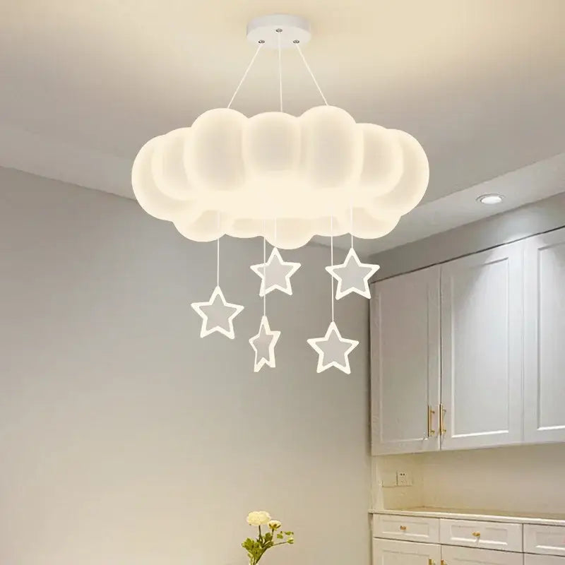 Cloud shaped off white pendant light living room decorbites dimming pendant