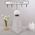 Cloudy day pastel antibacterial hand towel set kitchen and bath
