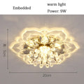 Colorful crystal flower ceiling light fixture for living room