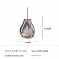 Colorful modern glass chandelier dining room pendant light