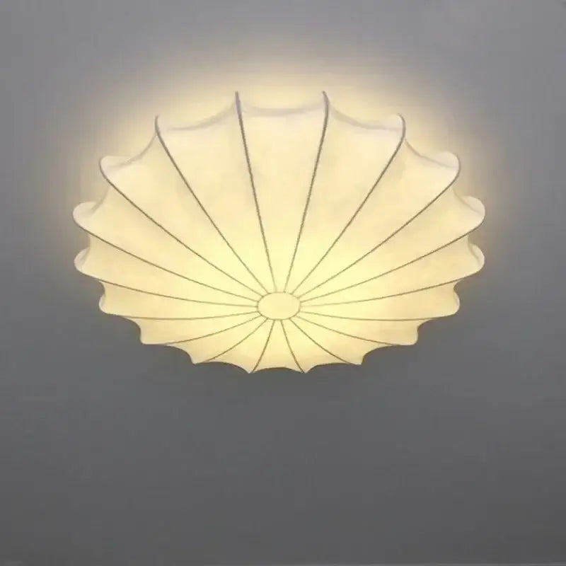 Contemporary cream petal led ceiling light for dining room