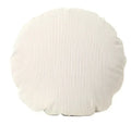 Corduroy round pillow cover living room solid stripe decor