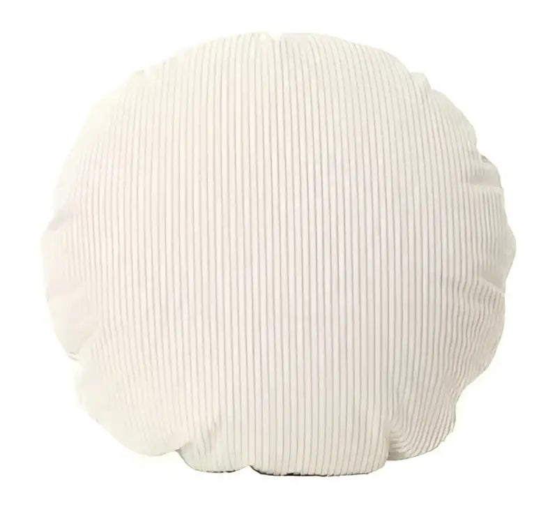 Corduroy round pillow cover living room solid stripe decor