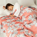 Cotton gauze boho throw gray pineapple bird bedroom blanket