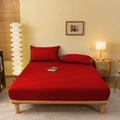 Cozy solid blue stretchy fitted sheet bedroom mattress cover