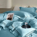 Cozy velvet lace bedding set cream bedroom decor