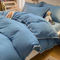 Cream and gray zigzag quilted bedding set bedroom cozy shell edges