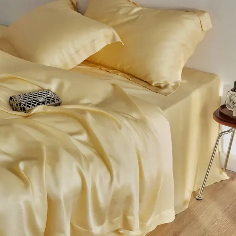 Cream eucalyptus lyocell luxury bedding set for bedroom