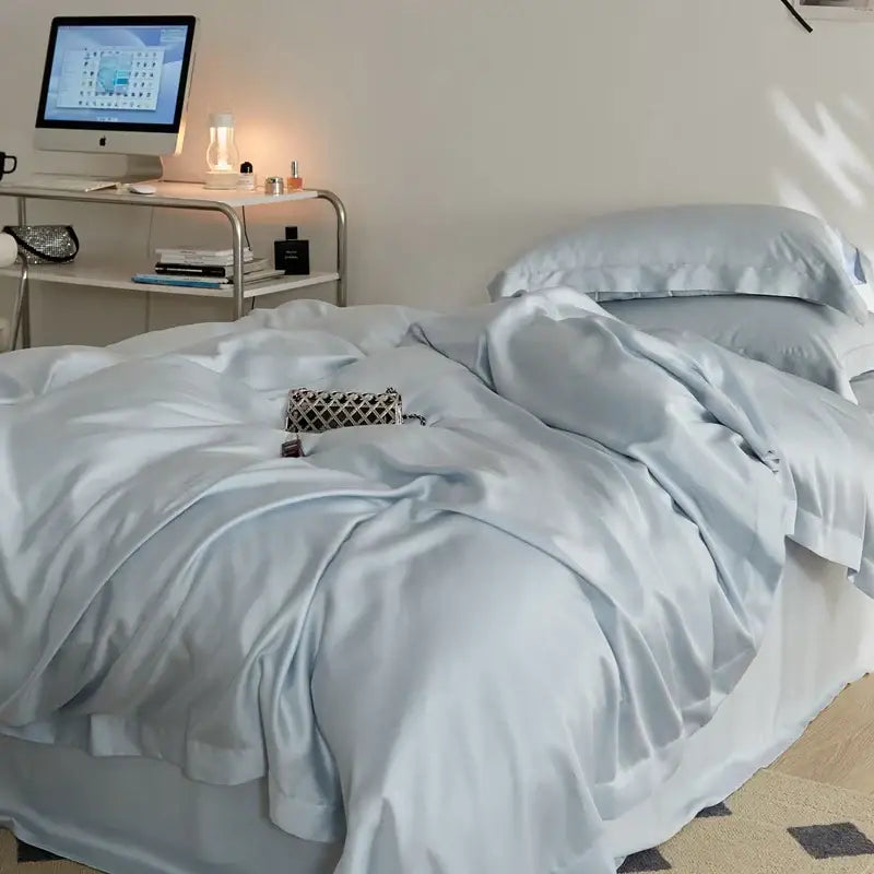 Cream eucalyptus lyocell luxury bedding set for bedroom