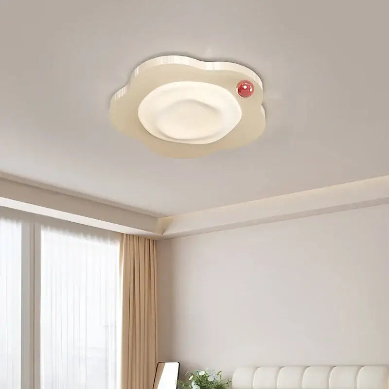 Cream style beige cloud led ceiling light for bedroom decor
