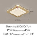 Cream style beige cloud led ceiling light for bedroom decor