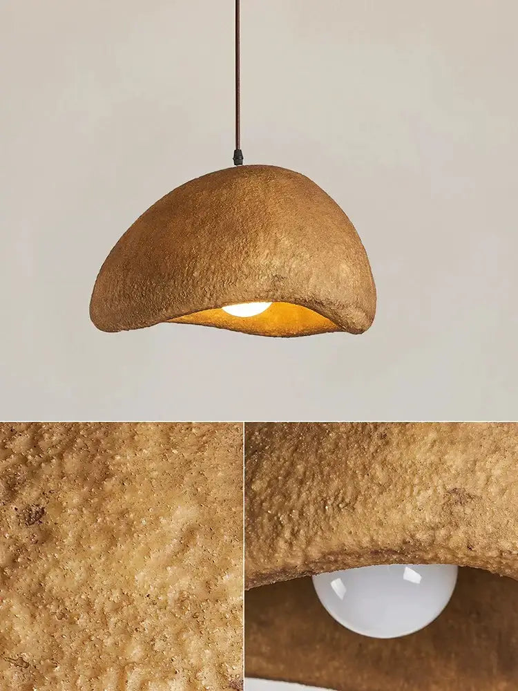 Cream style cloud pendant lamp – dining room textured hanging light