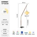 Cream wind acrylic amber glass floor lamp for living room