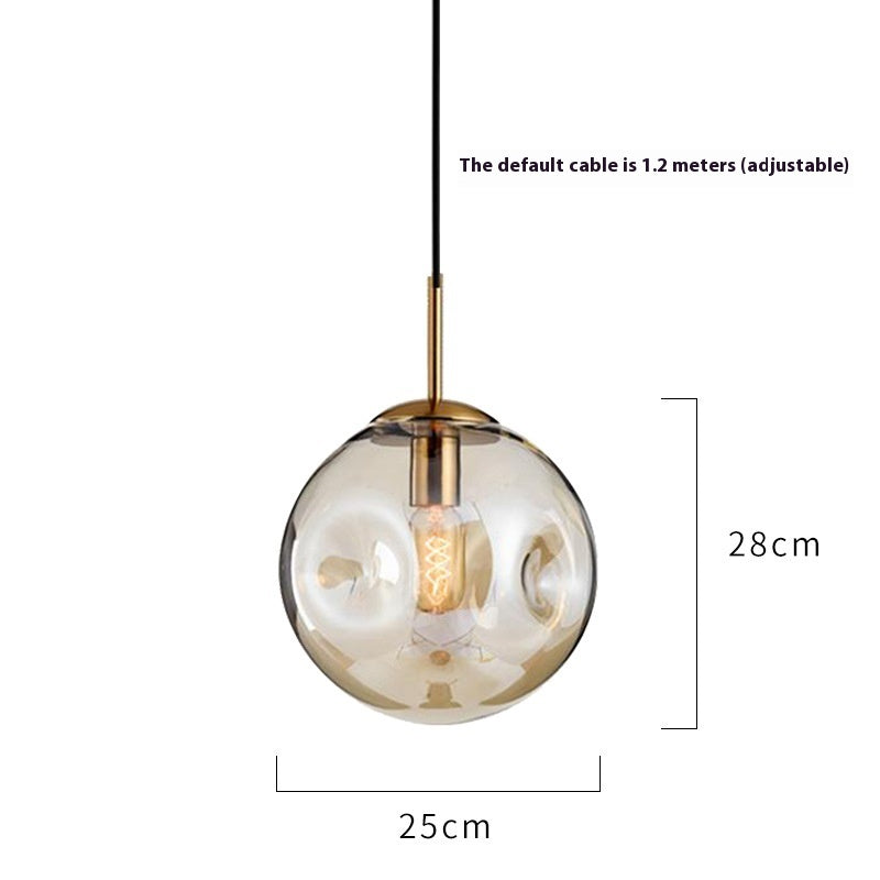 Creative Glass Chandelier Iron Restaurant Window Chandelier