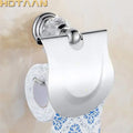 Crystal chrome toilet paper holder bathroom wall mount rack