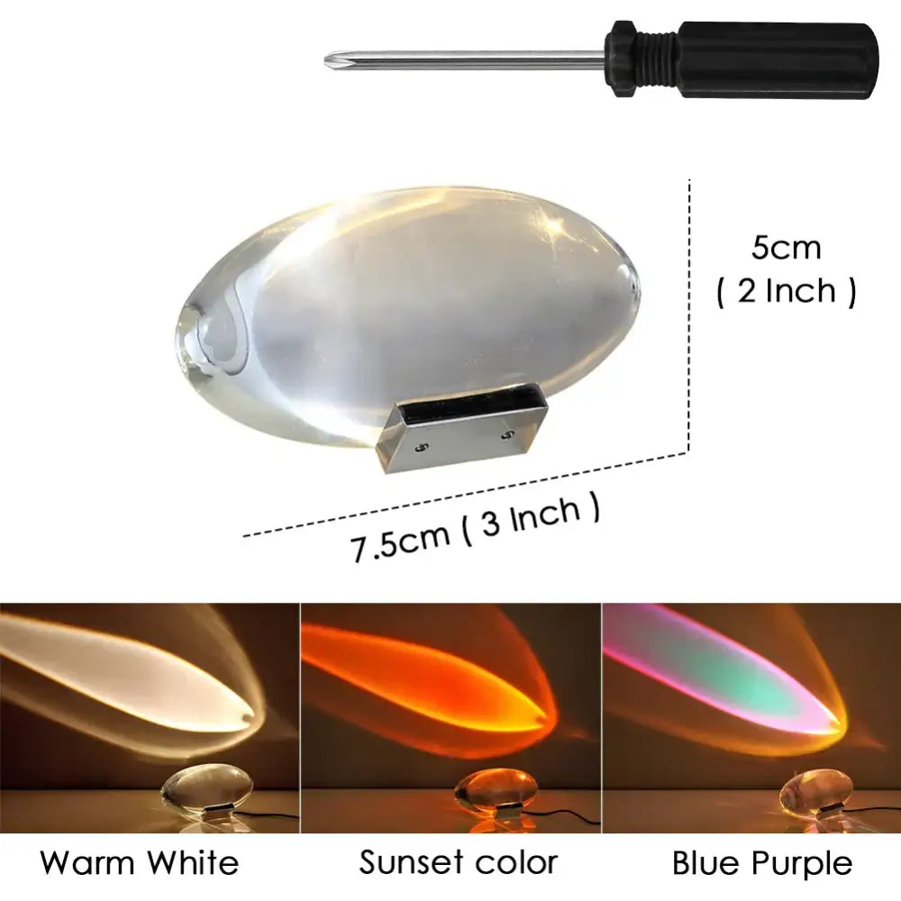 Crystal eye sky led table lamp for bedroom rainbow projector