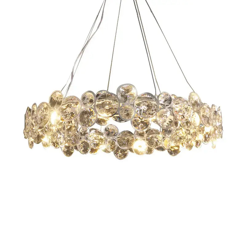 Crystal magic ring pendant light dining room crystal bubble chandelier