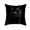 Cute black cat pillowcases bedroom animal print cushion covers
