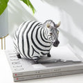 Cute fat zebra resin animal figurine set living room decor