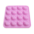 Cute pig head pink silicone cake mold kitchen ice cube tray