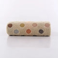 Cute pink & beige dot face towel set bathroom cotton linens