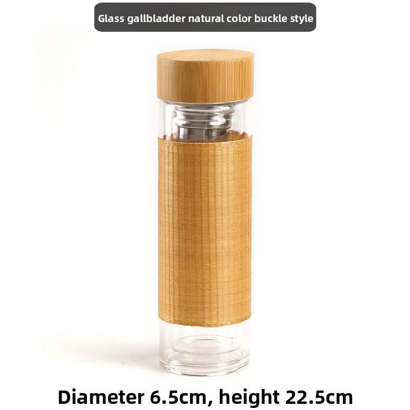 Bamboo Insulated Thermos Cup