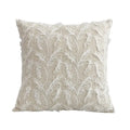Daisy flora embroidered blue & white cushion cover living room decor