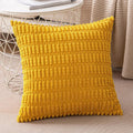 Dark gray ribbed corduroy pillow cover living room cushion case