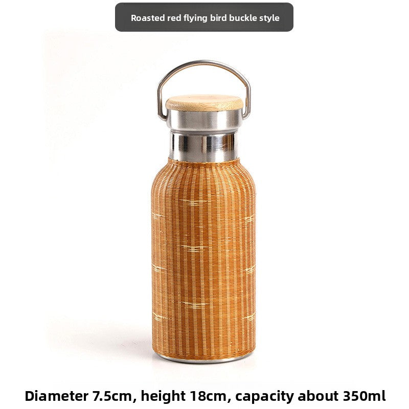 Bamboo Insulated Thermos Cup