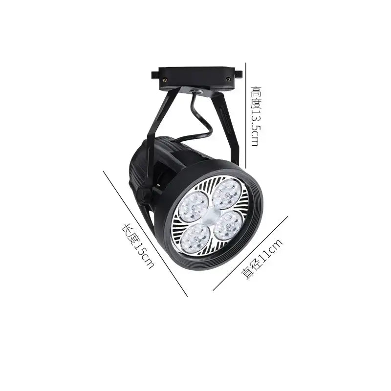 Modern black & white 35w led ceiling spot light retail display fixture