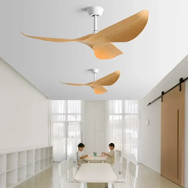 Modern bronze and black dc ceiling fan with remote control living room