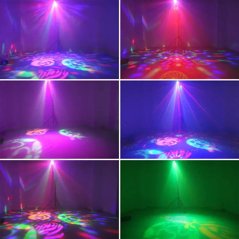 Black 5in1 led gobo stage lighting – living room disco projector